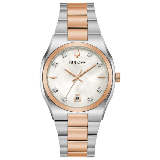 Front view of Bulova Classic Women's Quartz Watch 98P199