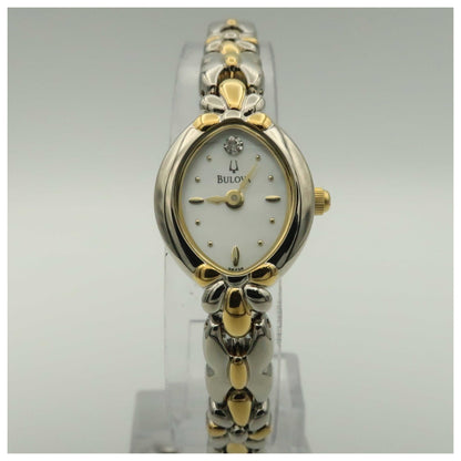 Front view of Bulova Diamonds Women's Quartz Watch 98P38-SDV