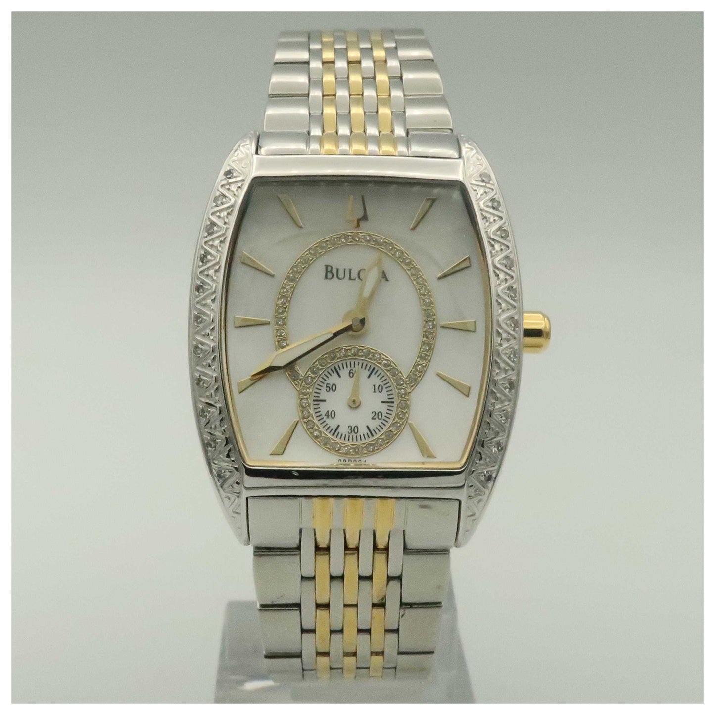 Front view of Bulova Diamonds Women's Quartz Watch 98R004-PO