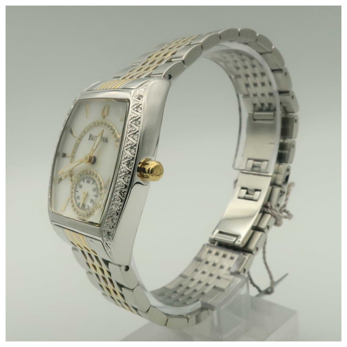 Bulova Diamonds Women's Quartz Watch 98R004-PO - Image #4