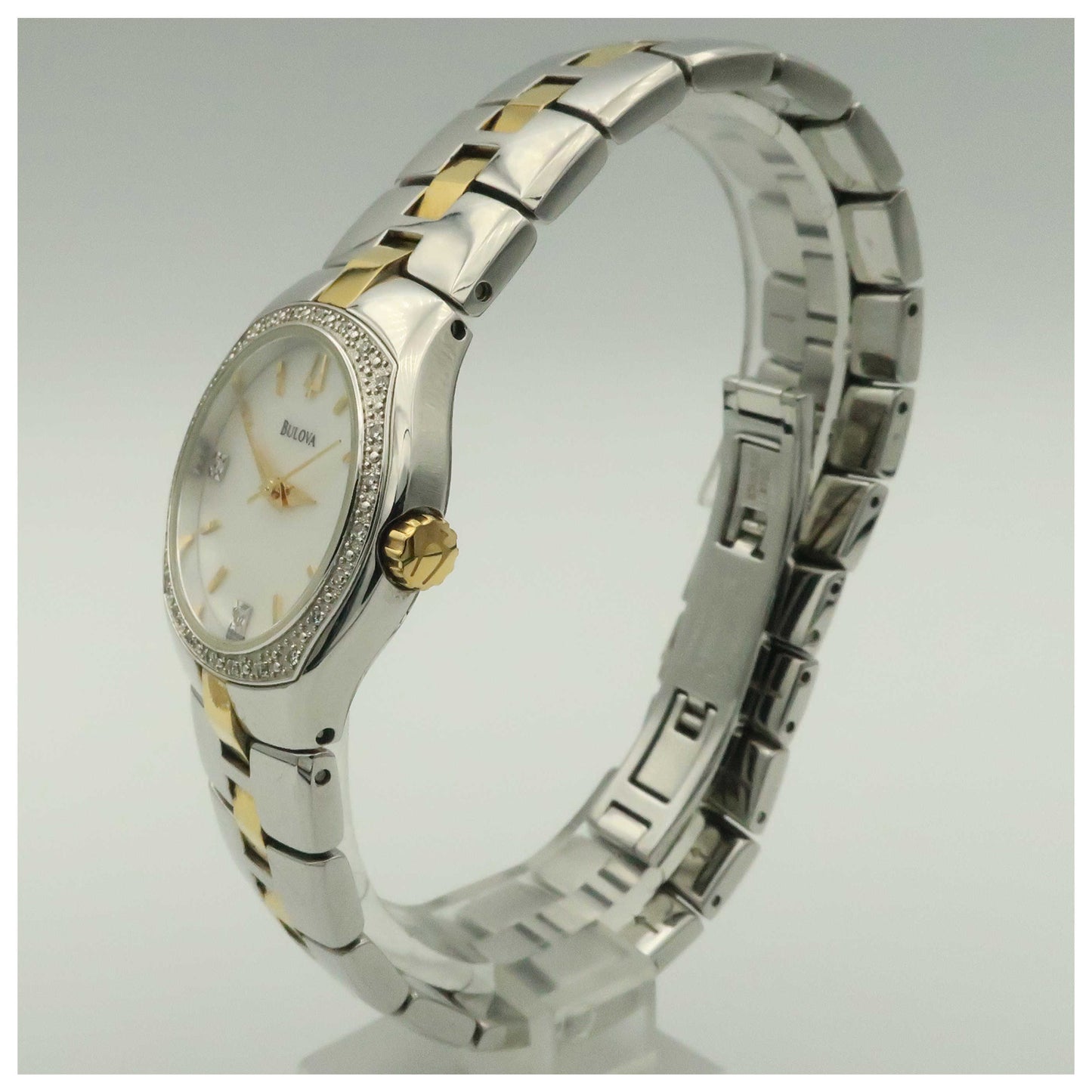 Bulova Diamonds Women's Quartz Watch 98R008-PO - Image #4