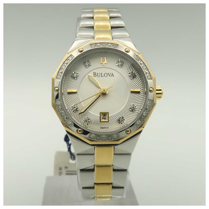 Front view of Bulova Diamonds Women's Quartz Watch 98R110-PO