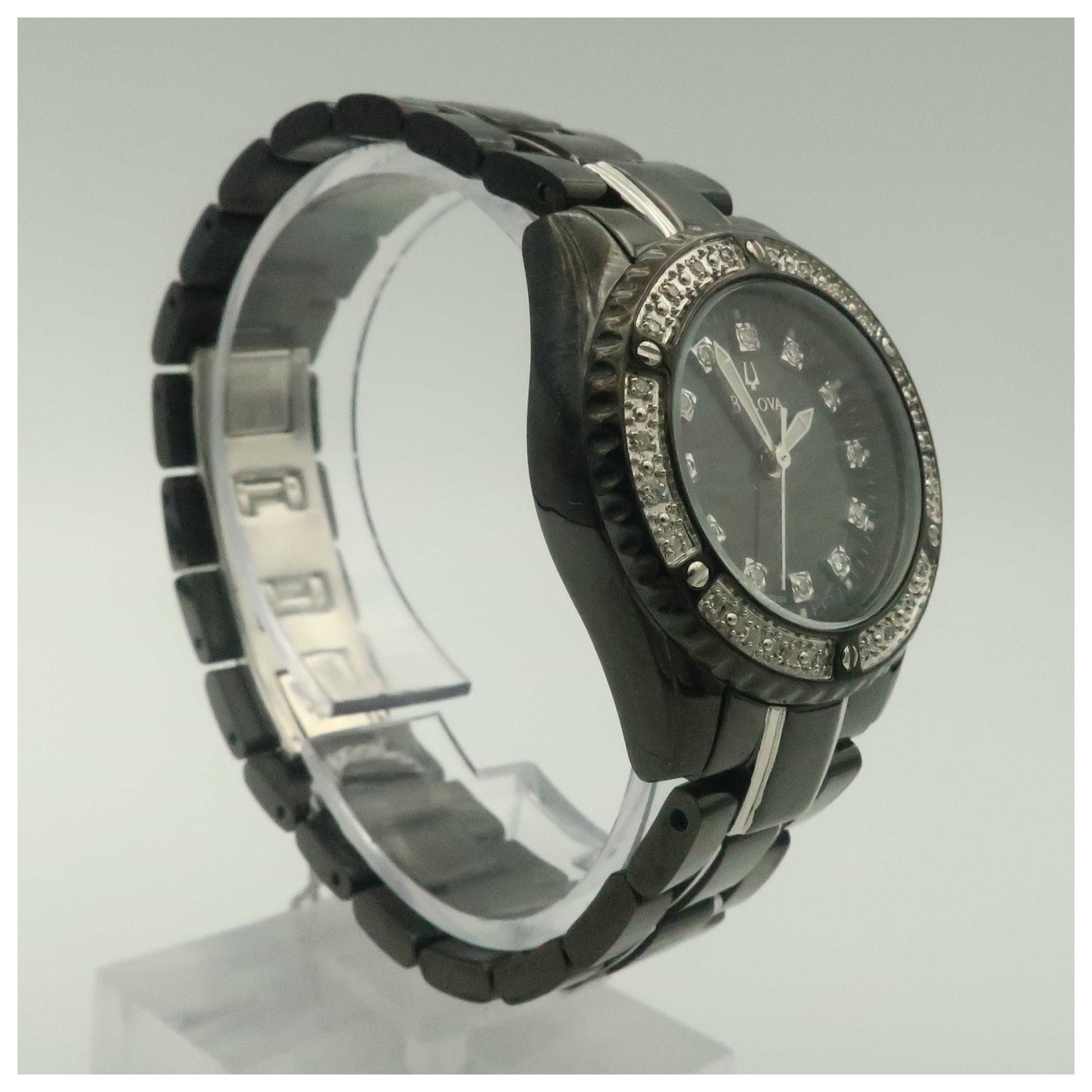 Bulova Diamonds Women's Quartz Watch 98R122-PO - Image #3