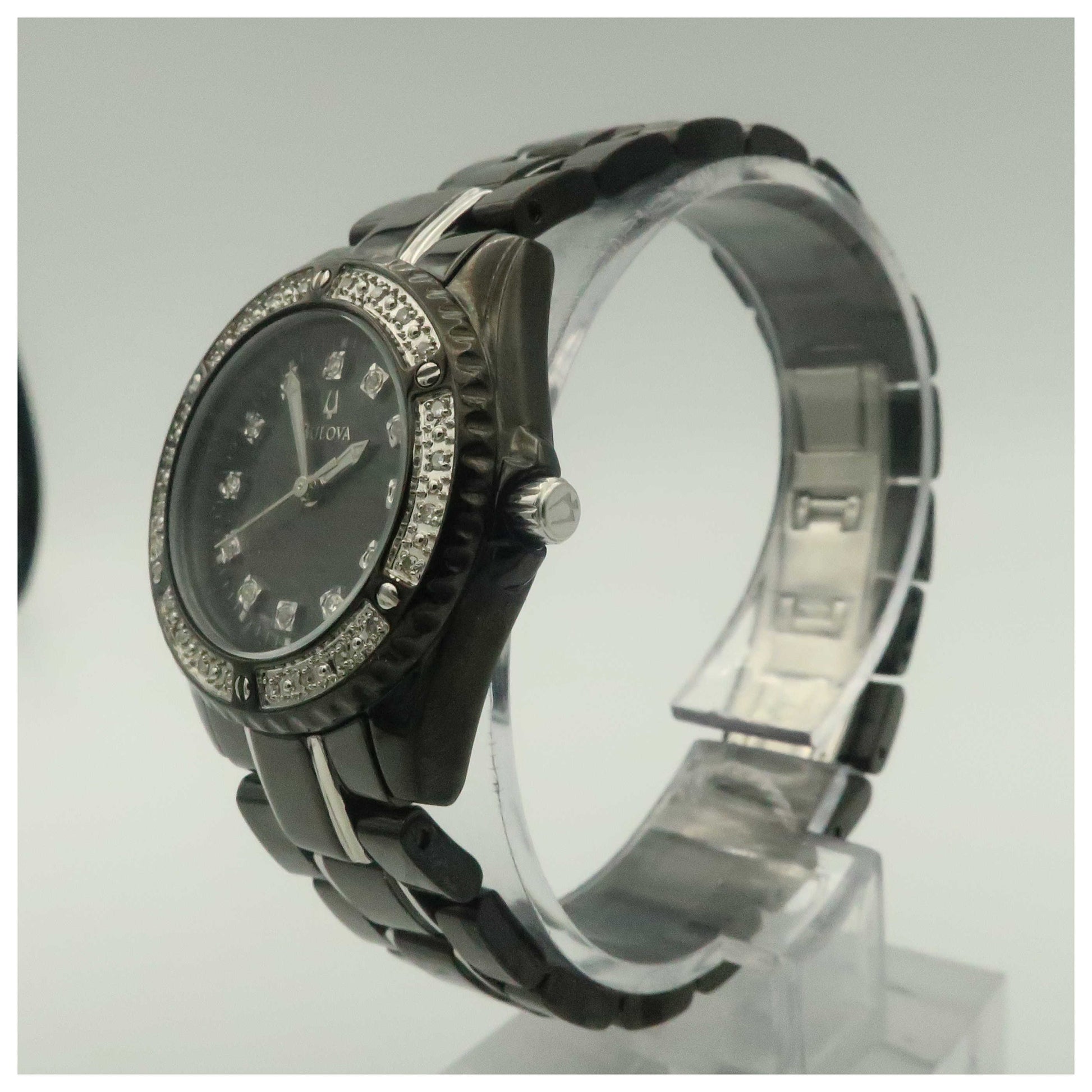 Bulova Diamonds Women's Quartz Watch 98R122-PO - Image #4