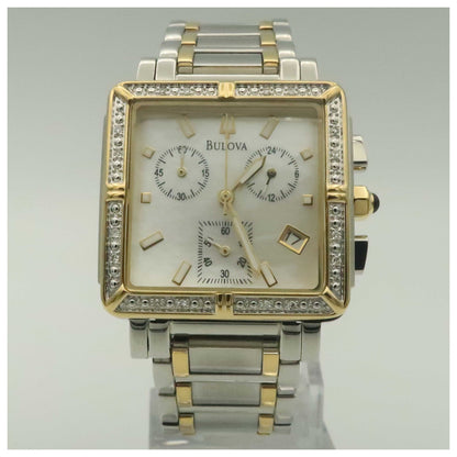 Front view of Bulova Diamonds Women's Quartz Watch 98R123-PO