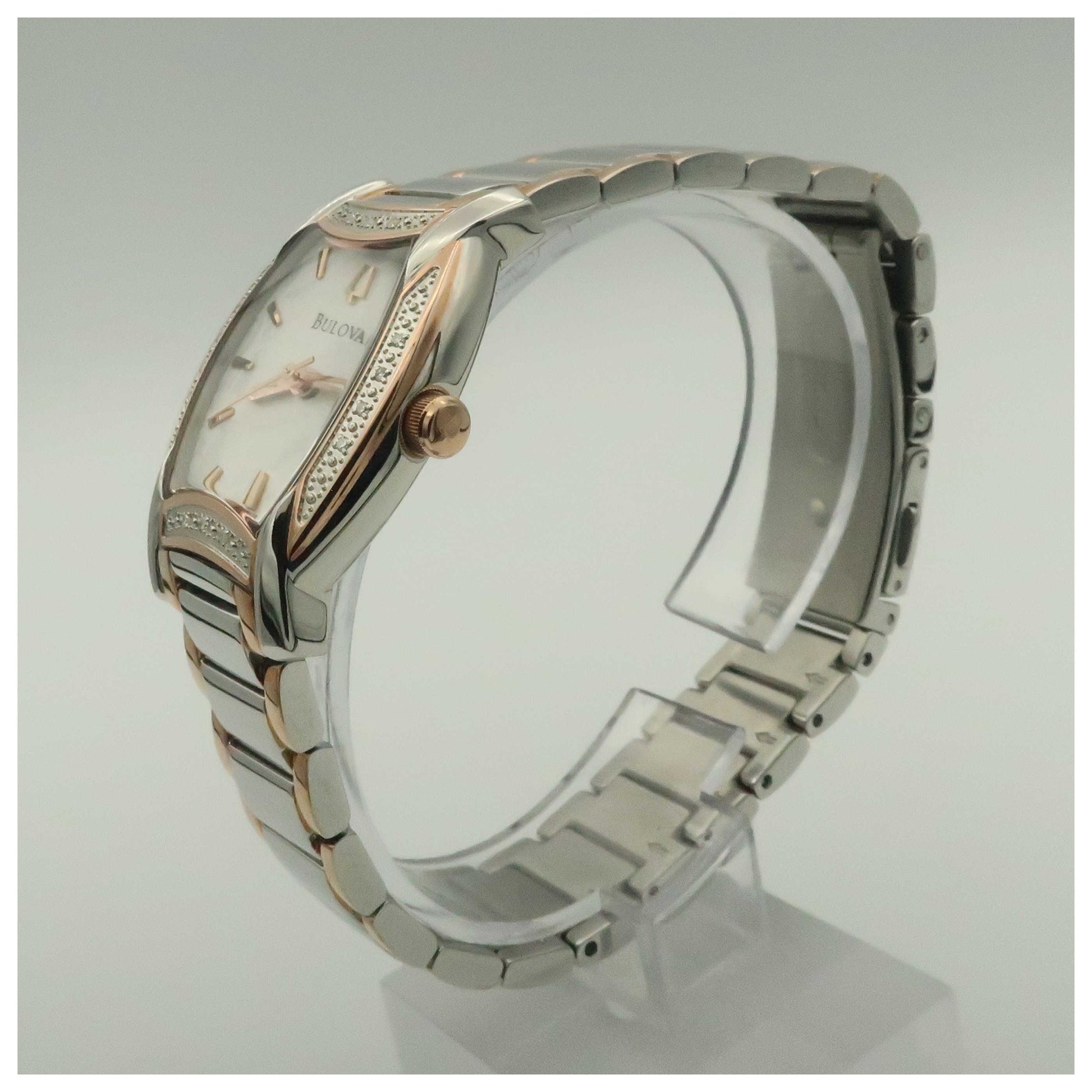 Bulova Diamonds Women's Quartz Watch 98R138-PO - Image #4