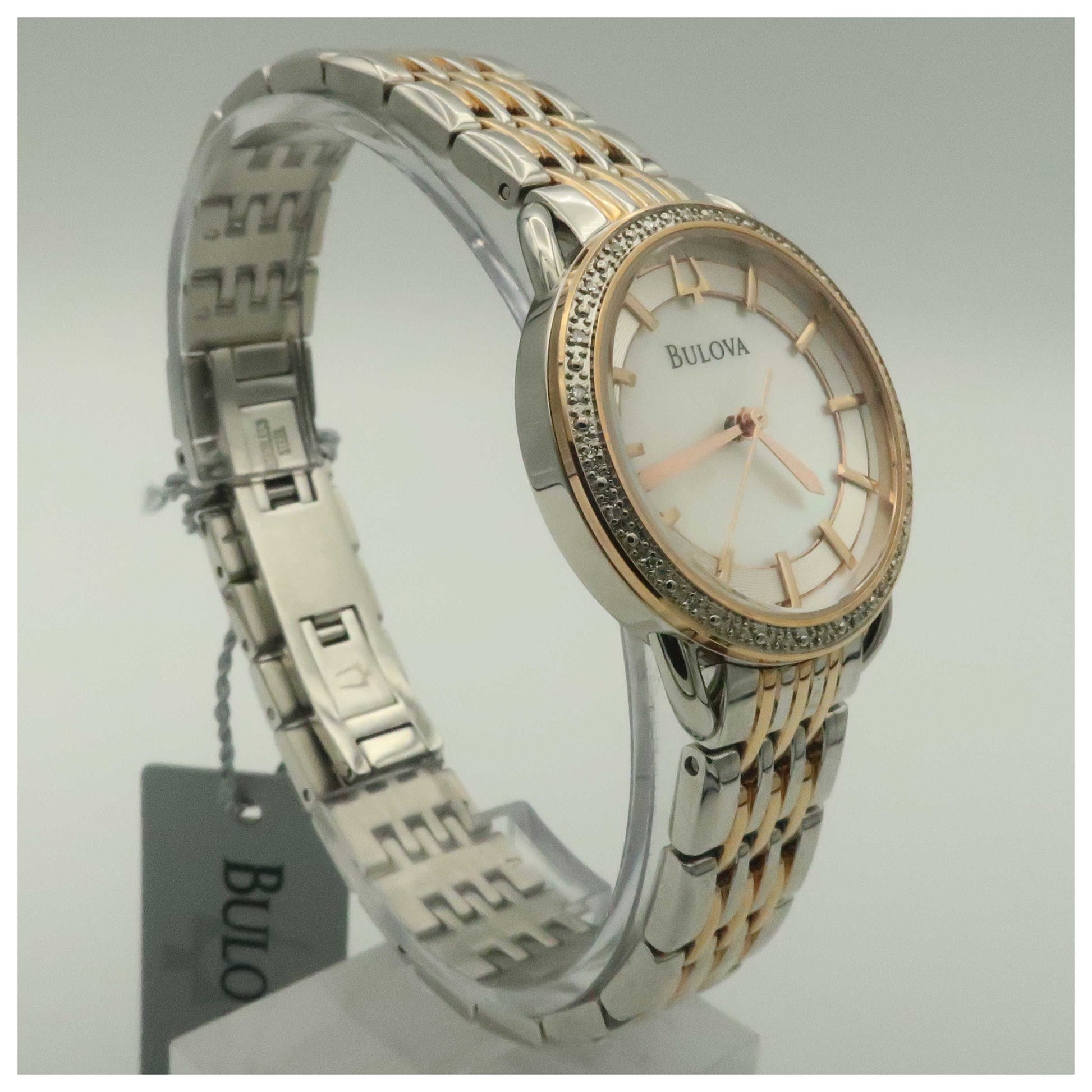 Bulova Diamonds Women's Japanese Quartz (Battery-Powered) Watch 98R144-PO - Image #3