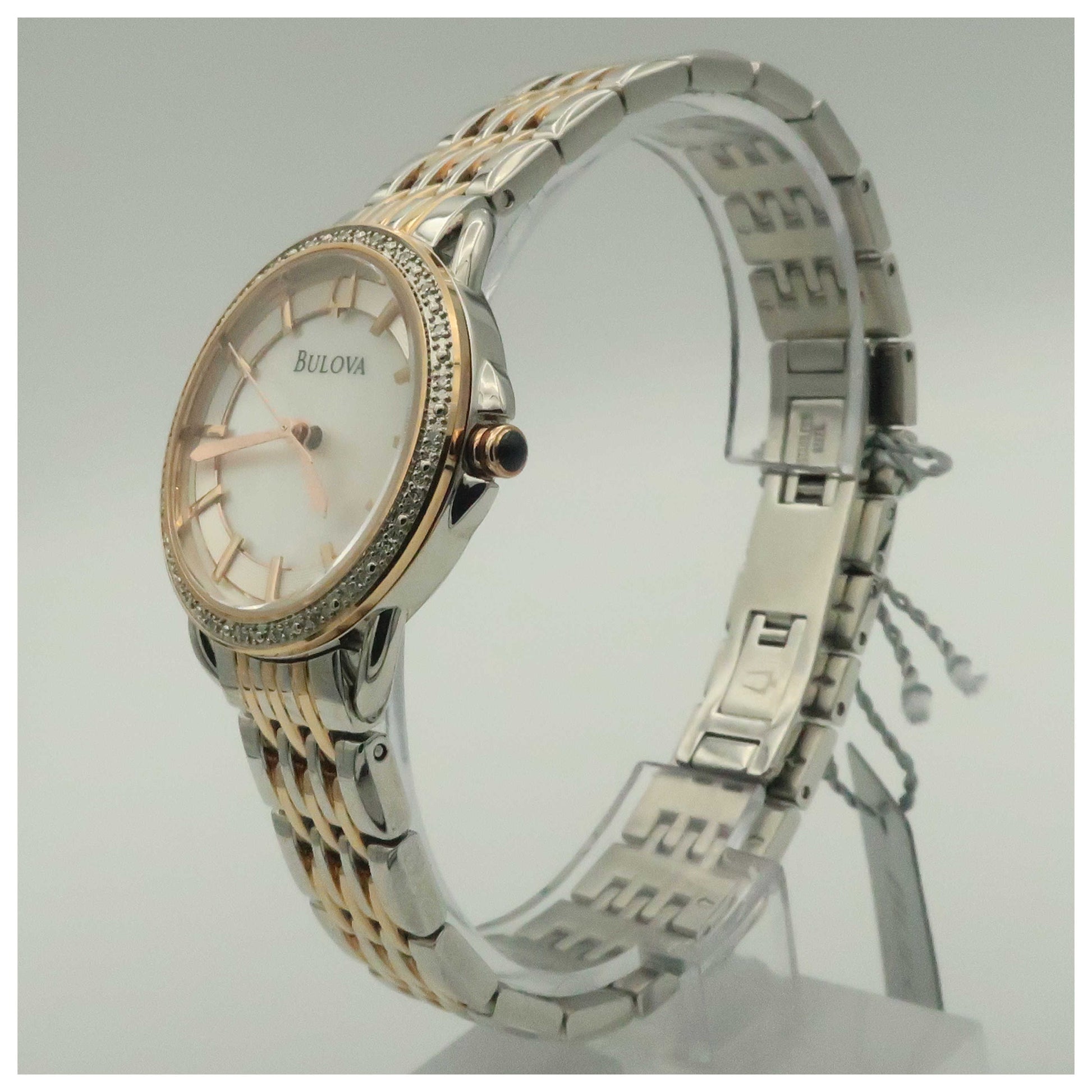 Bulova Diamonds Women's Japanese Quartz (Battery-Powered) Watch 98R144-PO - Image #4