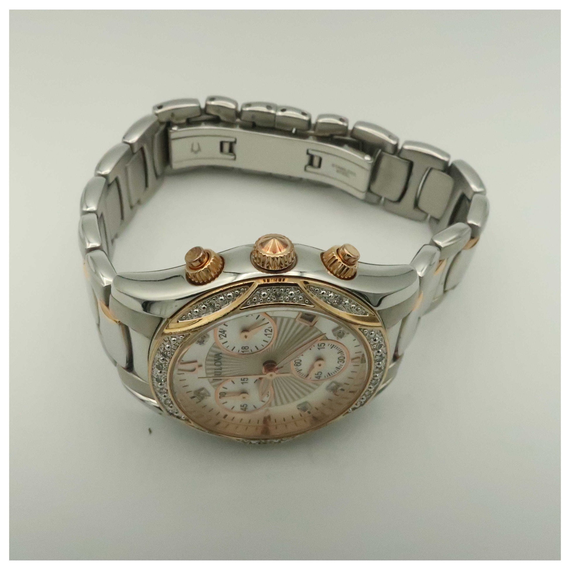 Bulova Diamonds Women's Japanese Quartz (Battery-Powered) Watch 98R149-PO - Image #8