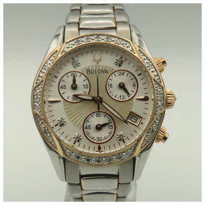 Bulova Diamonds Women's Japanese Quartz (Battery-Powered) Watch 98R149-PO - Image #5