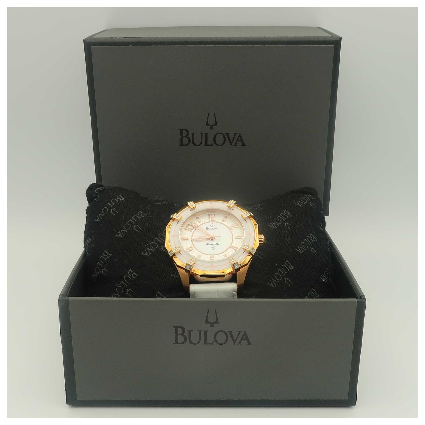 Bulova Marine Star Women's Quartz Watch 98R150-PO - Image #6