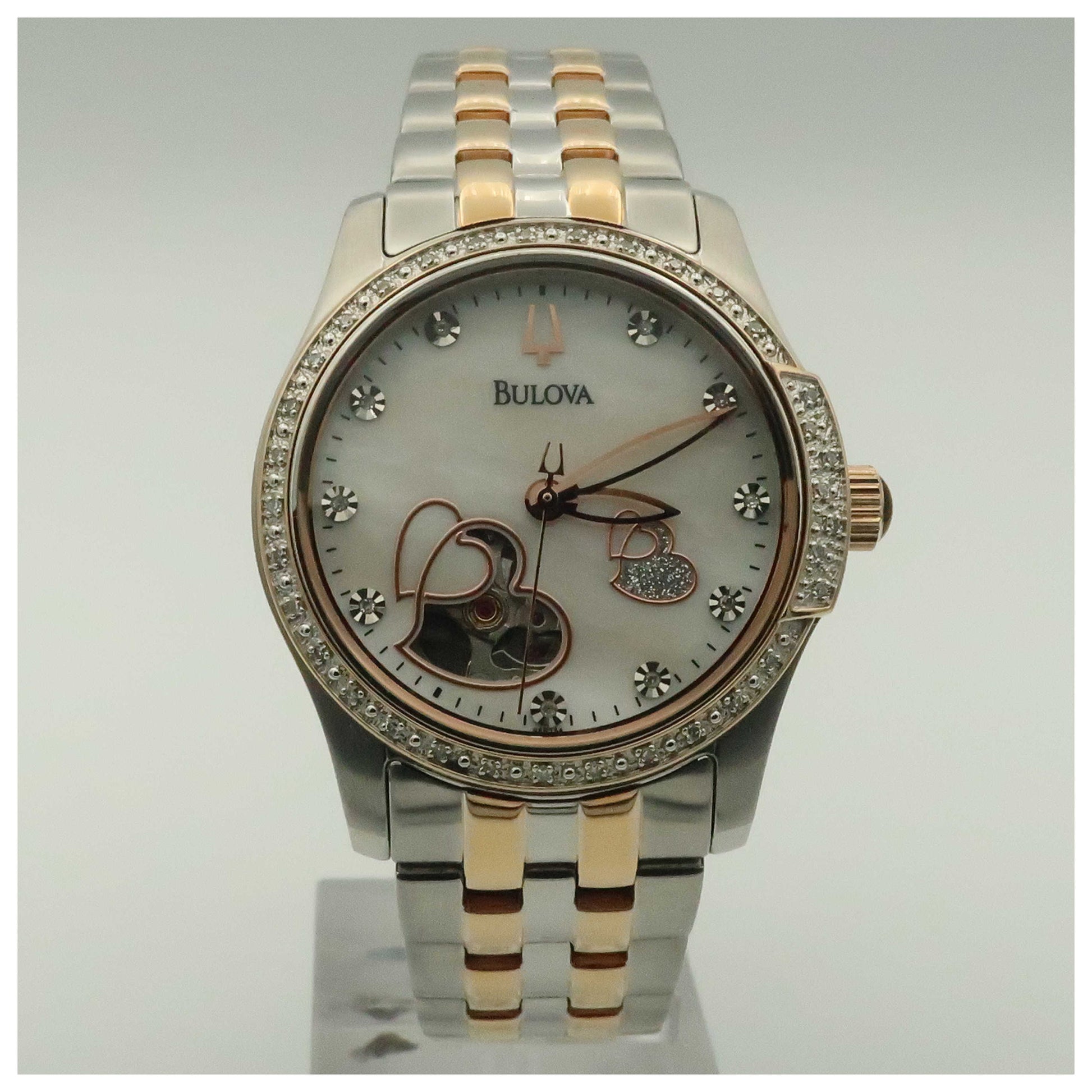 Front view of Bulova BVA Series Women's Automatic Watch 98R154-PO