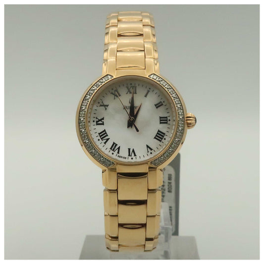 Front view of Bulova Fairlawn Women's Quartz Watch 98R156-PO