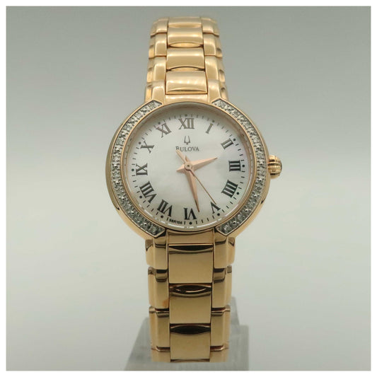 Front view of Bulova Fairlawn Women's Quartz Watch 98R156-SDV