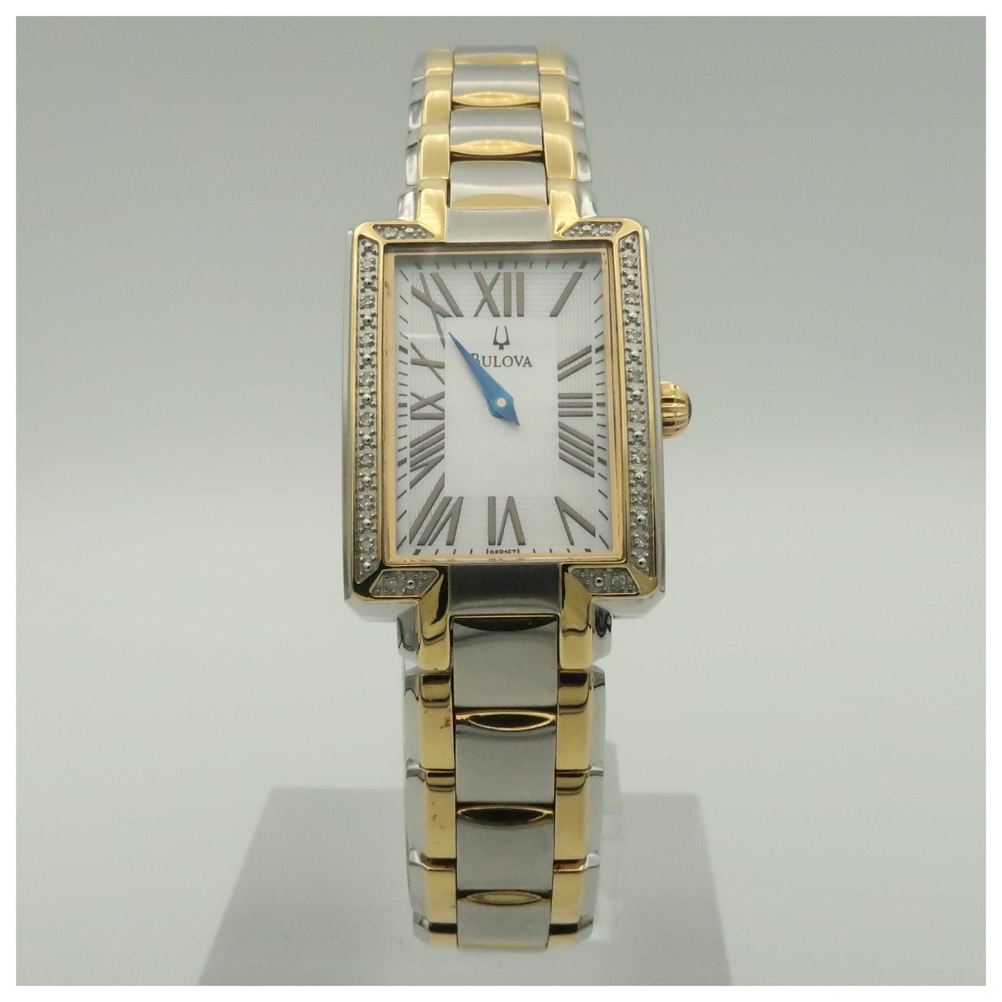 Front view of Bulova Fairlawn Women's Quartz Watch 98R157-PO