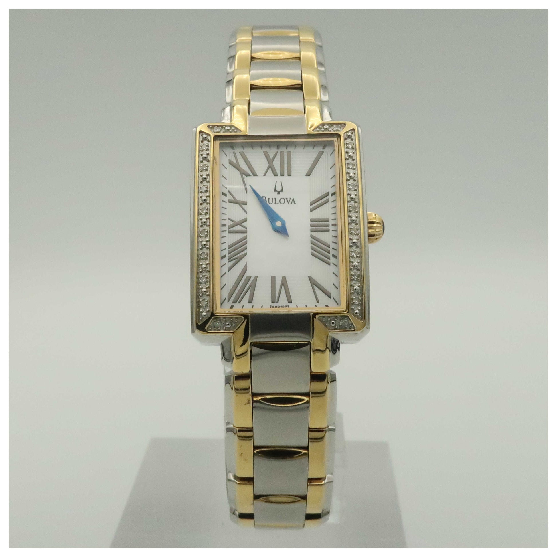 Front view of Bulova Fairlawn Women's Quartz Watch 98R157-PO