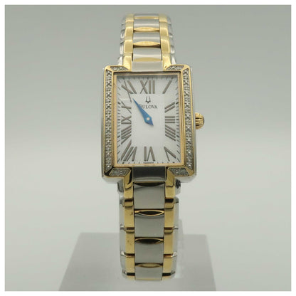 Front view of Bulova Fairlawn Women's Quartz Watch 98R157-PO