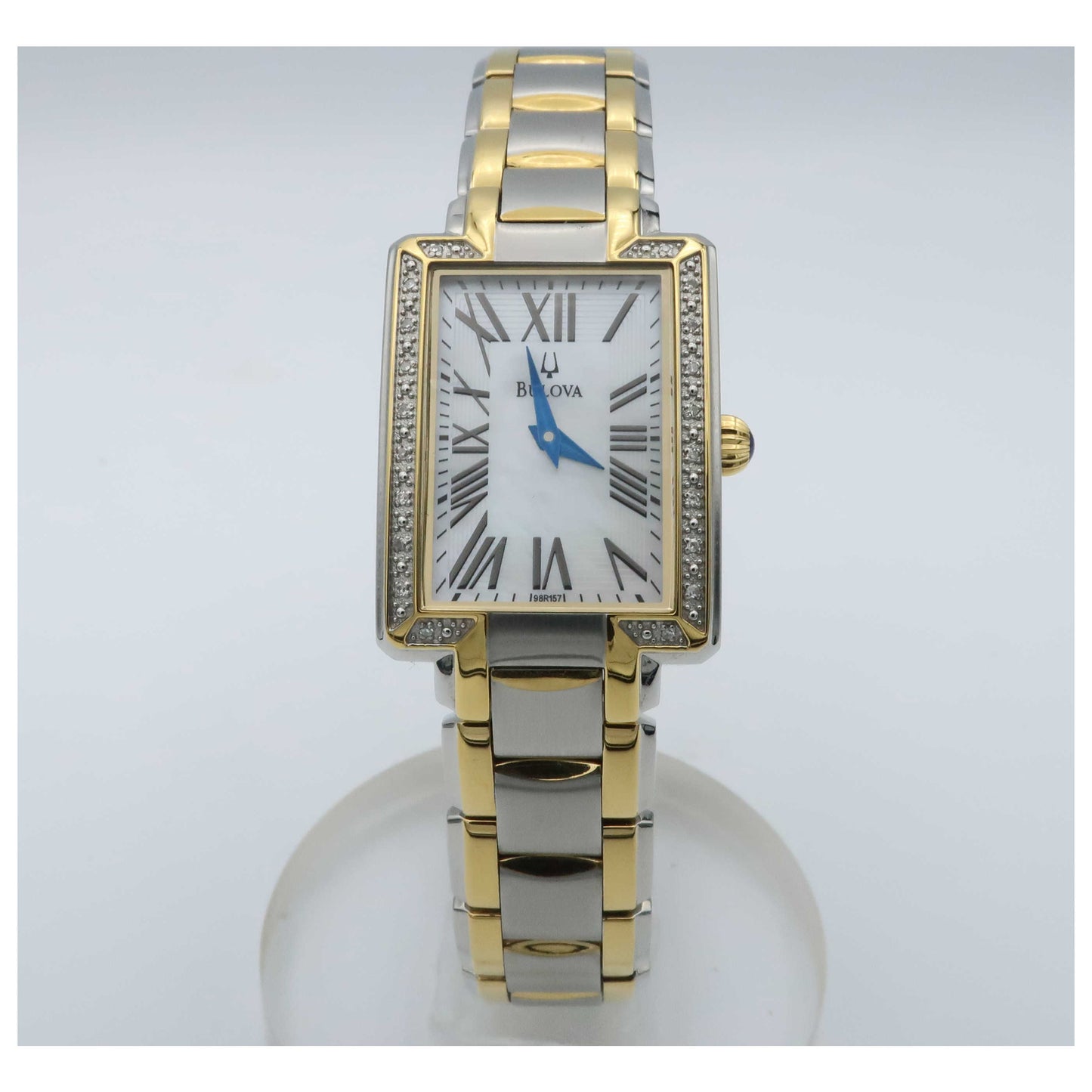 Front view of Bulova Fairlawn Women's Quartz Watch 98R157-SDV