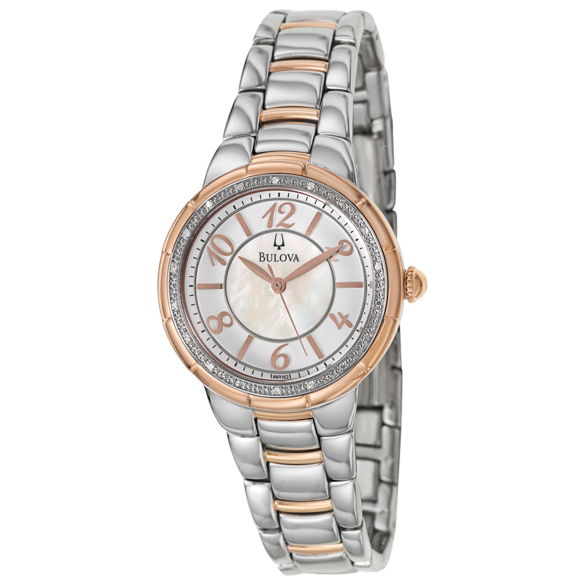 Front view of Bulova Rosedale Women's Japanese Quartz (Battery-Powered) Watch 98R162