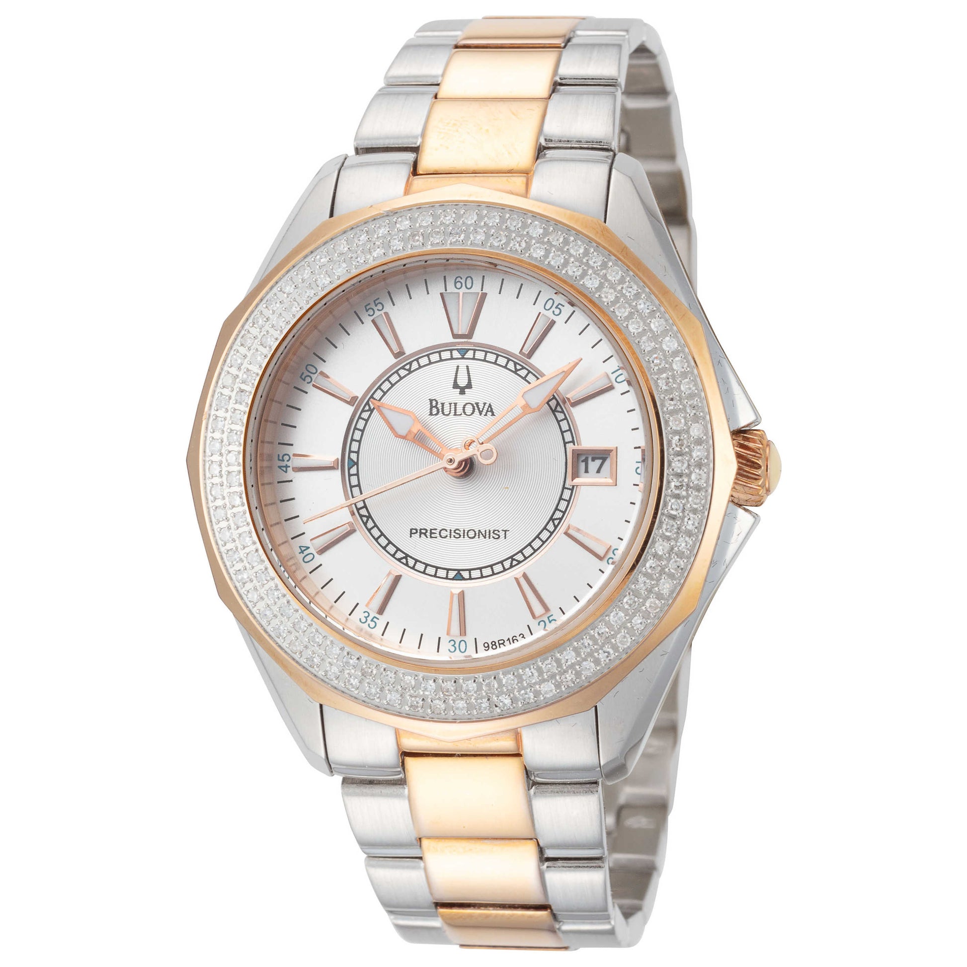 Front view of Bulova Precisionist Women's Quartz Watch 98R163