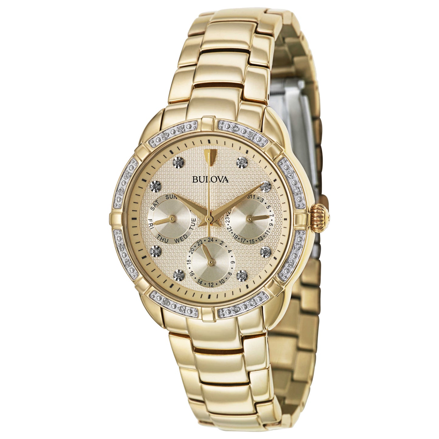 Front view of Bulova Maribor Women's Japanese Quartz (Battery-Powered) Watch 98R171