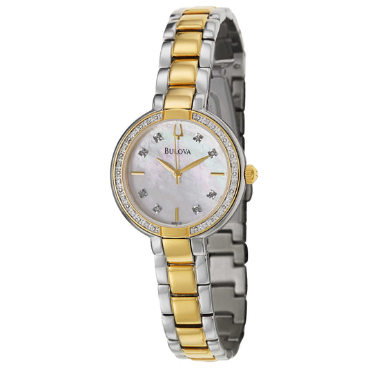Front view of Bulova Aracena Women's Japanese Quartz (Battery-Powered) Watch 98R172