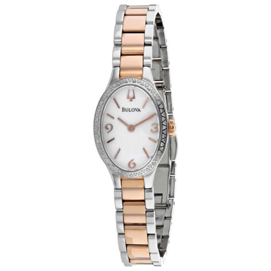 Front view of Bulova Diamond Women's Quartz Watch 98R190