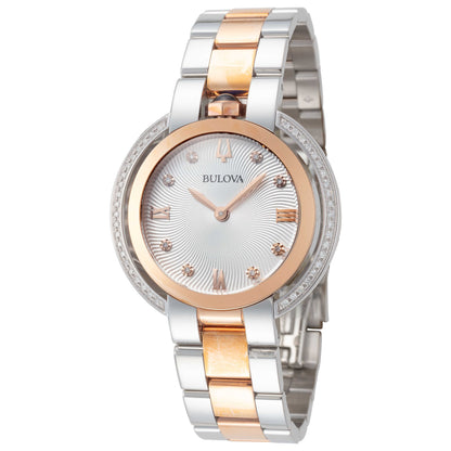 Front view of Bulova Rubaiyat Women's Quartz Watch 98R247