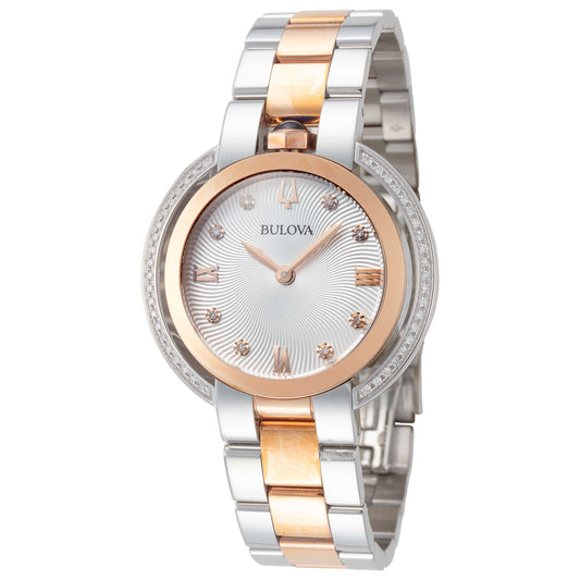 Front view of Bulova Rubaiyat Women's Quartz Watch 98R247