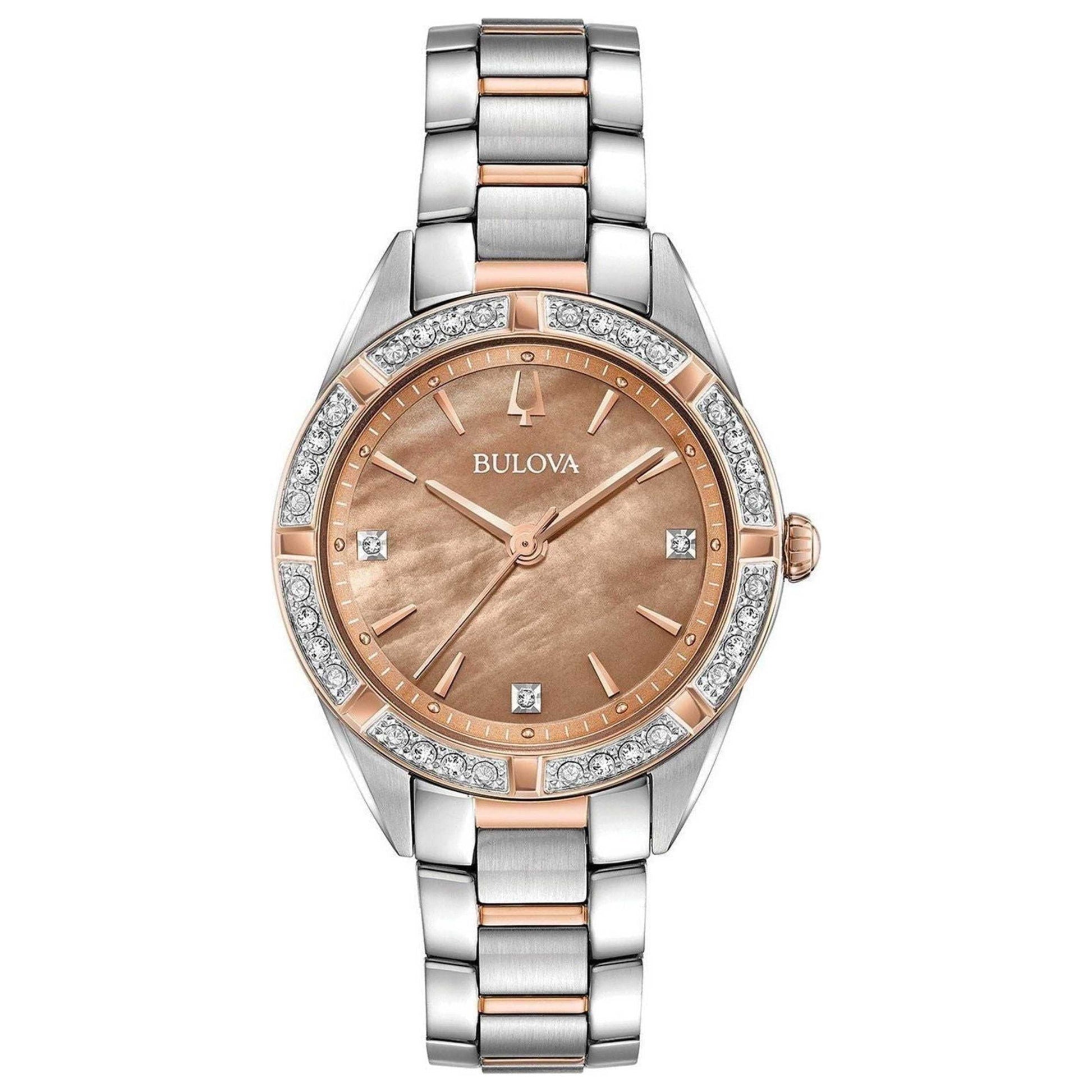 Front view of Bulova Sutton Women's Quartz Watch 98R264