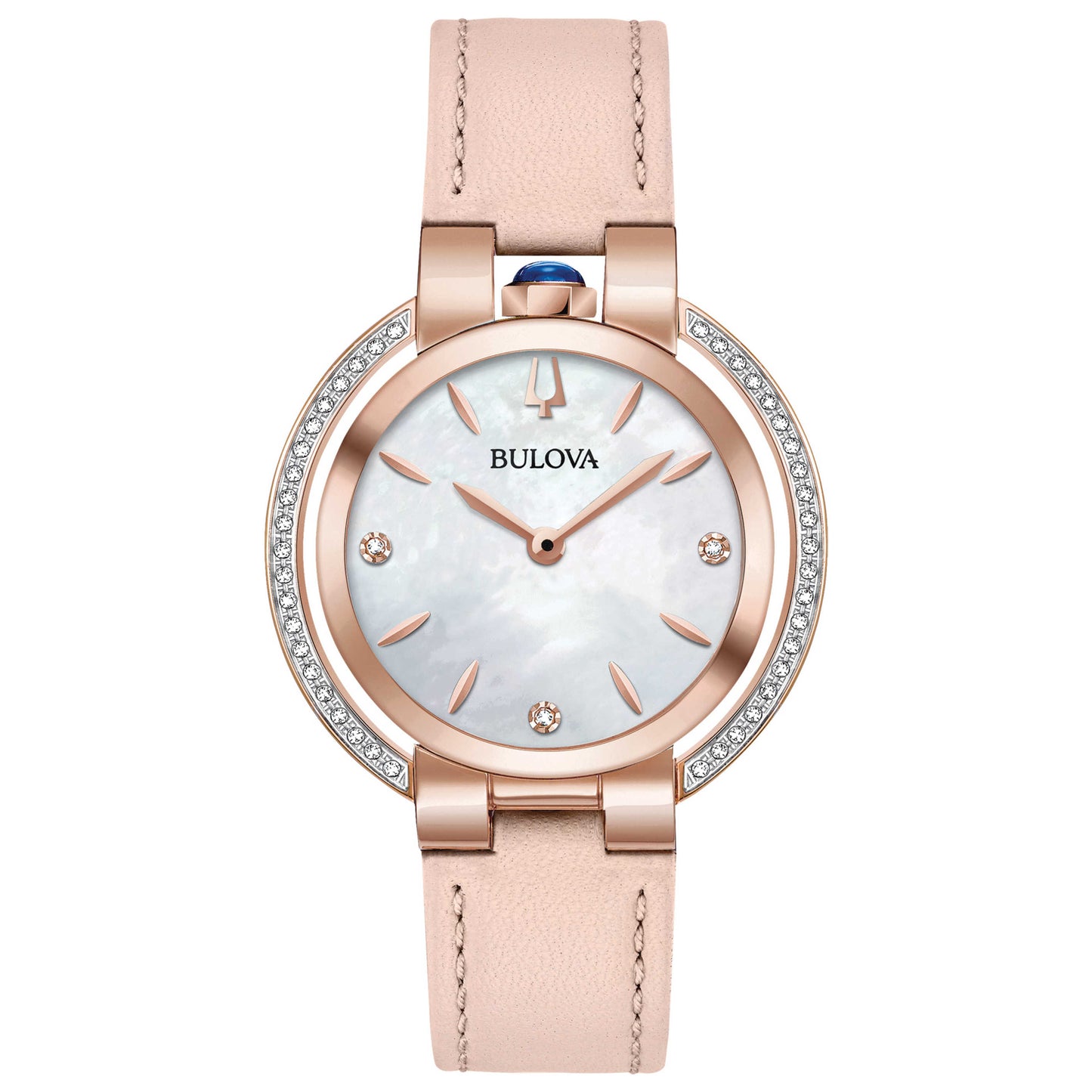 Front view of Bulova Rubaiyat Women's Quartz Watch 98R267