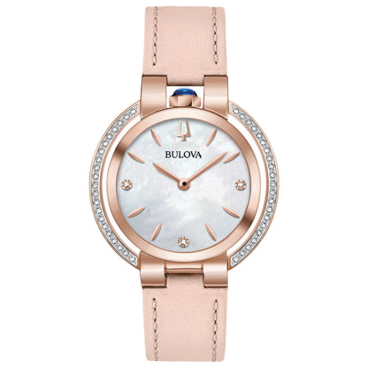 Front view of Bulova Rubaiyat Women's Quartz Watch 98R267