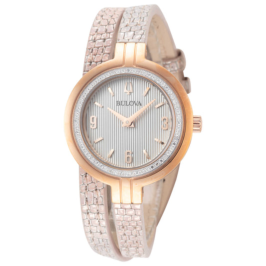 Front view of Bulova Rhapsody Women's Quartz Watch 98R279