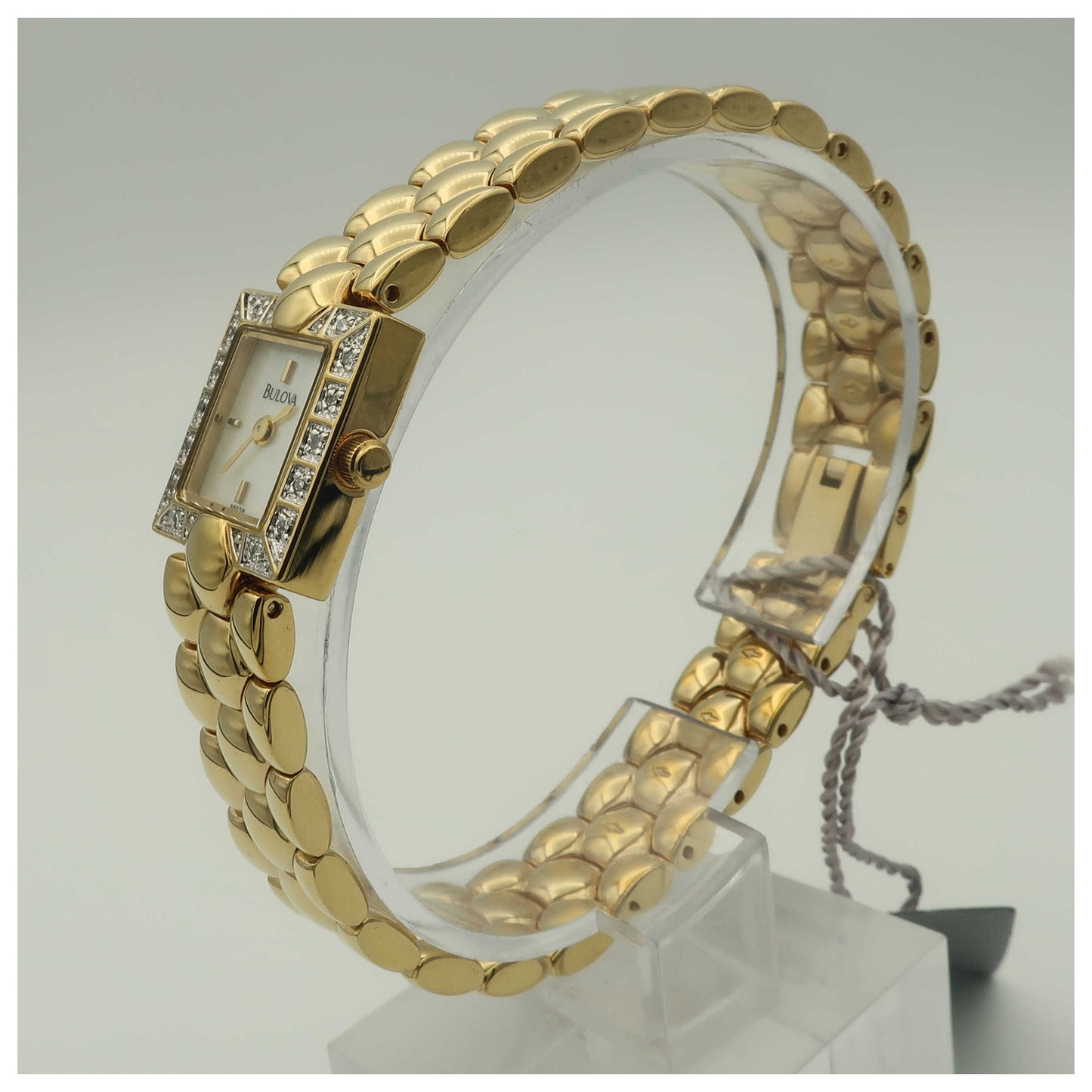 Bulova Diamonds Women's Quartz Watch 98R58-PO - Image #4