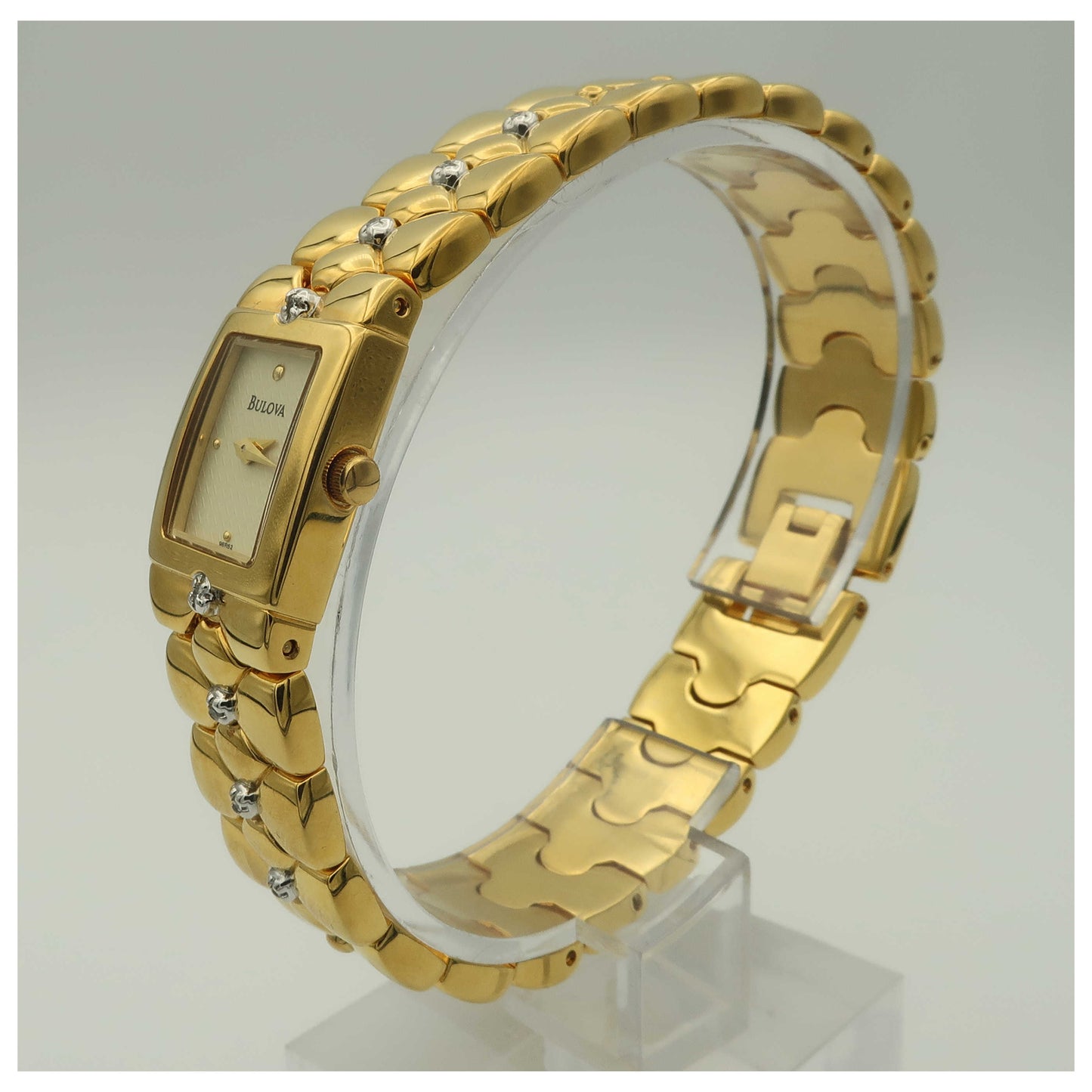 Bulova Diamonds Women's Quartz Watch 98R62-PO - Image #4