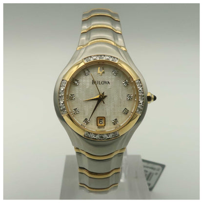 Front view of Bulova Diamonds Women's Quartz Watch 98R70-SDV