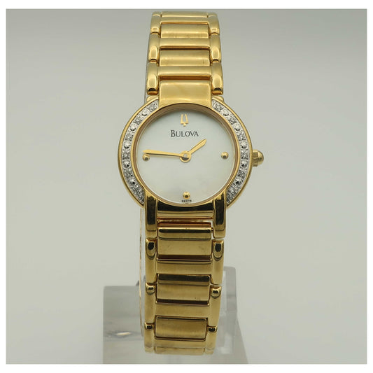 Front view of Bulova Bracelet Women's Quartz Watch 98R76-PO
