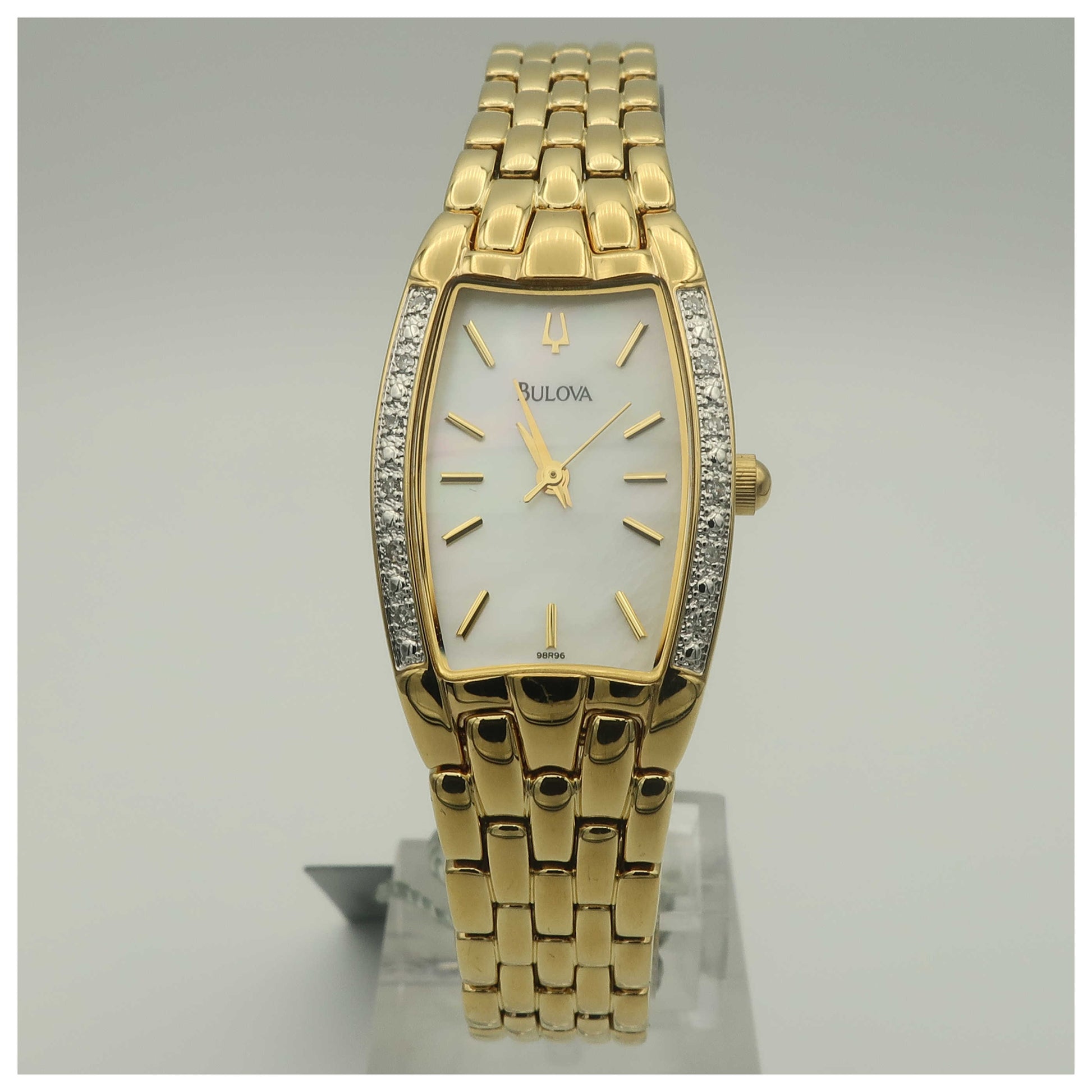 Front view of Bulova Dress Women's Japanese Quartz (Battery-Powered) Watch 98R96-SD