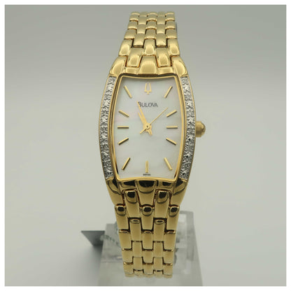 Front view of Bulova Dress Women's Japanese Quartz (Battery-Powered) Watch 98R96-SD