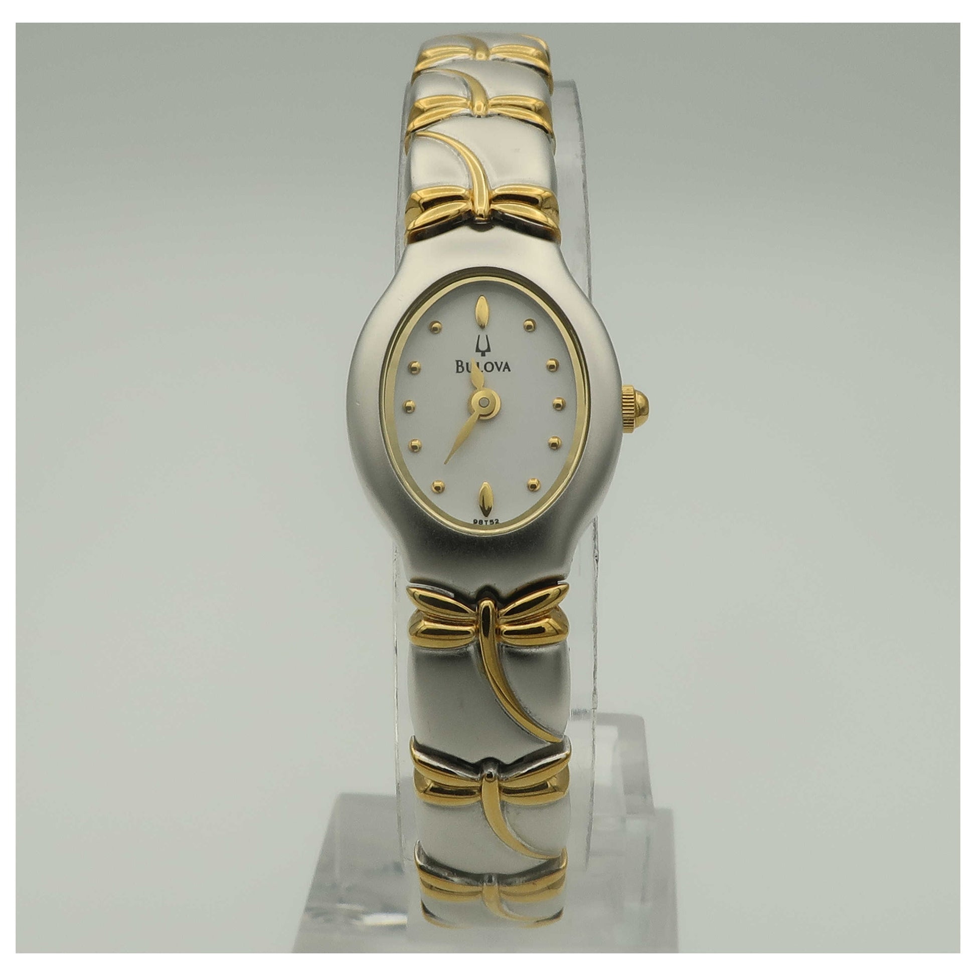 Front view of Bulova Dress Women's Quartz Watch 98T52-SD