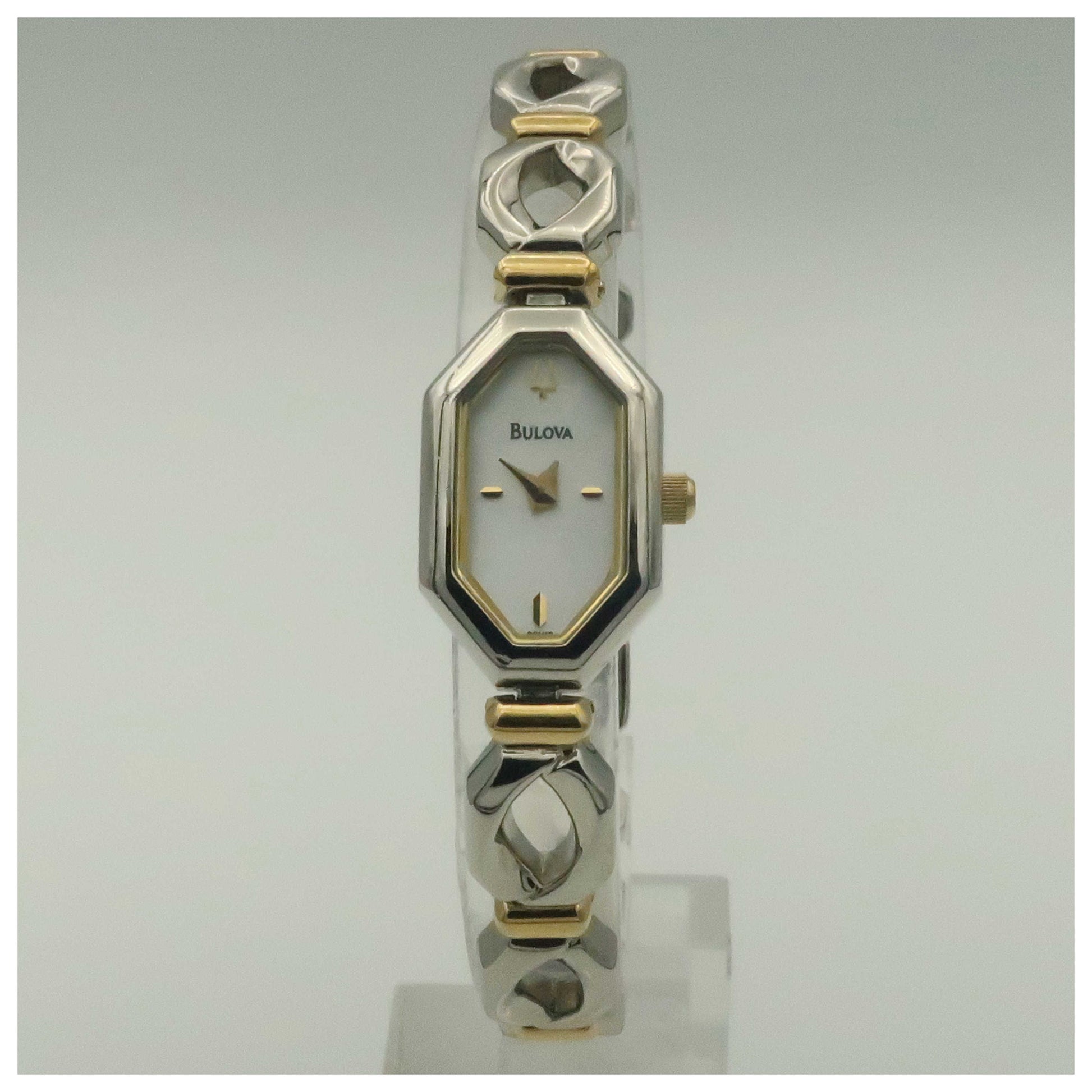 Front view of Bulova Dress Women's Quartz Watch 98V12-PO