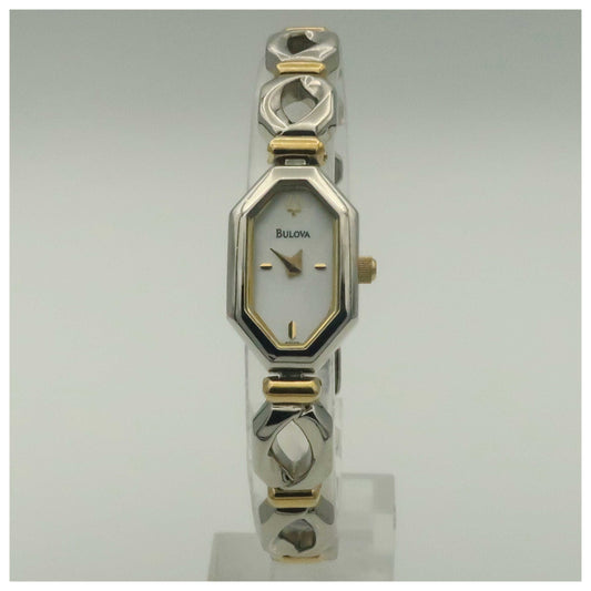 Front view of Bulova Dress Women's Quartz Watch 98V12-PO