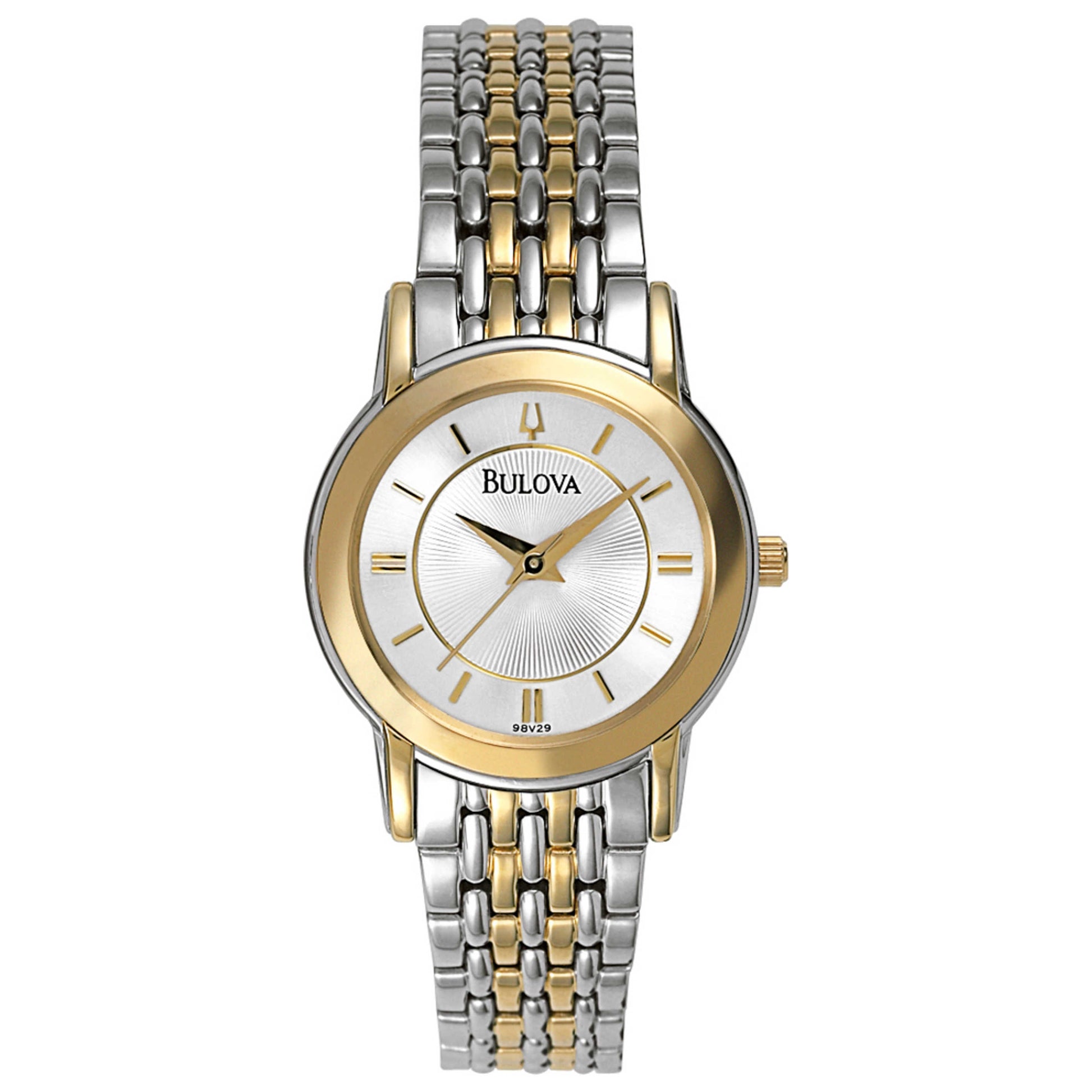 Front view of Bulova Dress Women's Japanese Quartz (Battery-Powered) Watch 98V29
