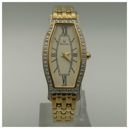 Front view of Bulova Dress Women's Quartz Watch 98W03-PO
