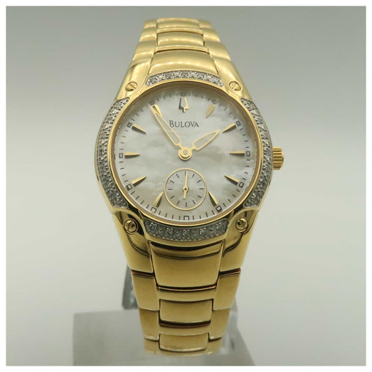 Front view of Bulova Dress Women's Quartz Watch 98W06-SD