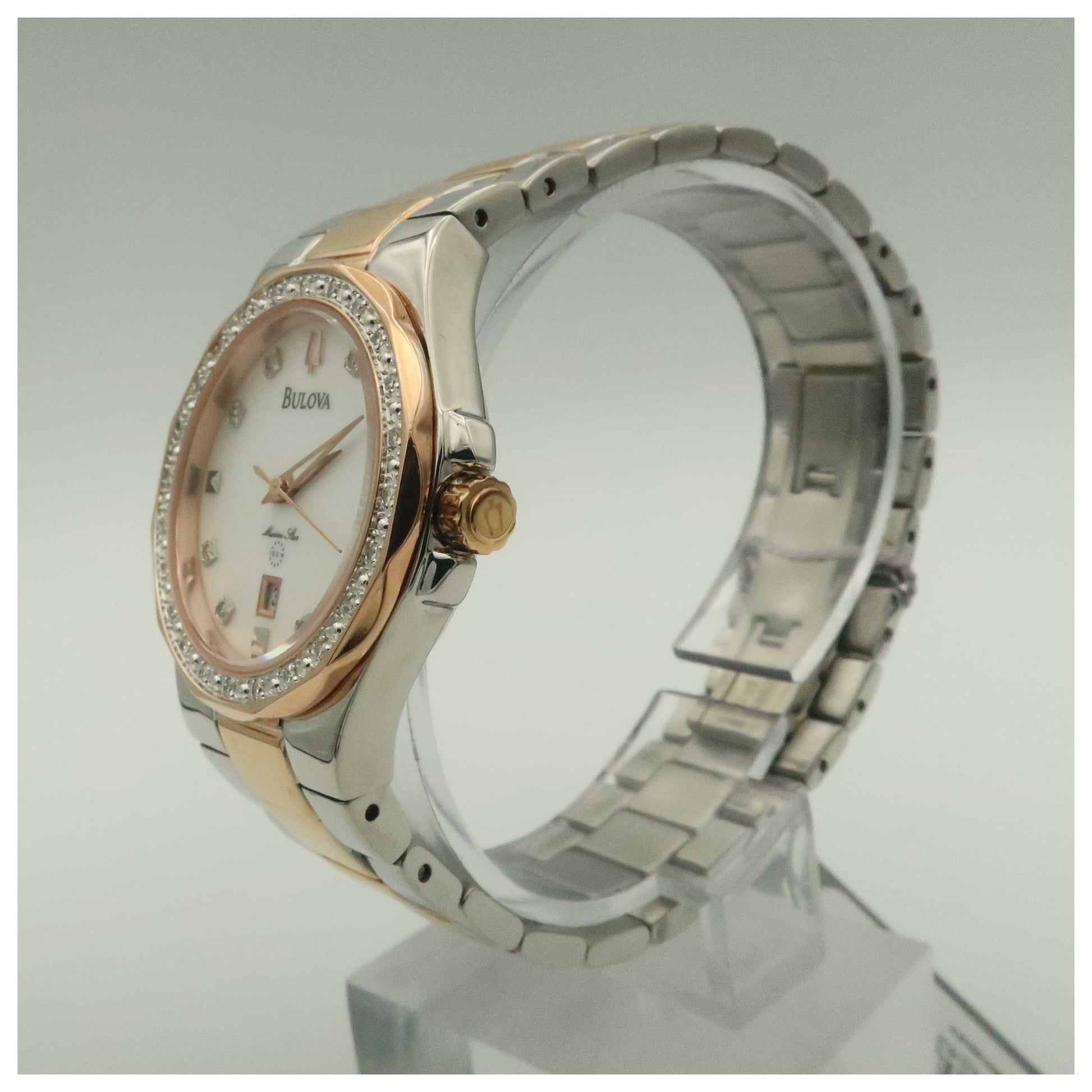 Bulova Diamonds Women's Quartz Watch 98W11-PO - Image #4