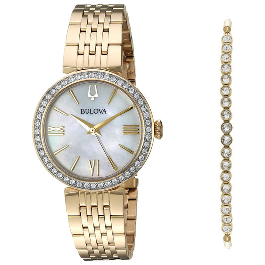 Front view of Bulova Classic Women's Quartz Watch 98X122