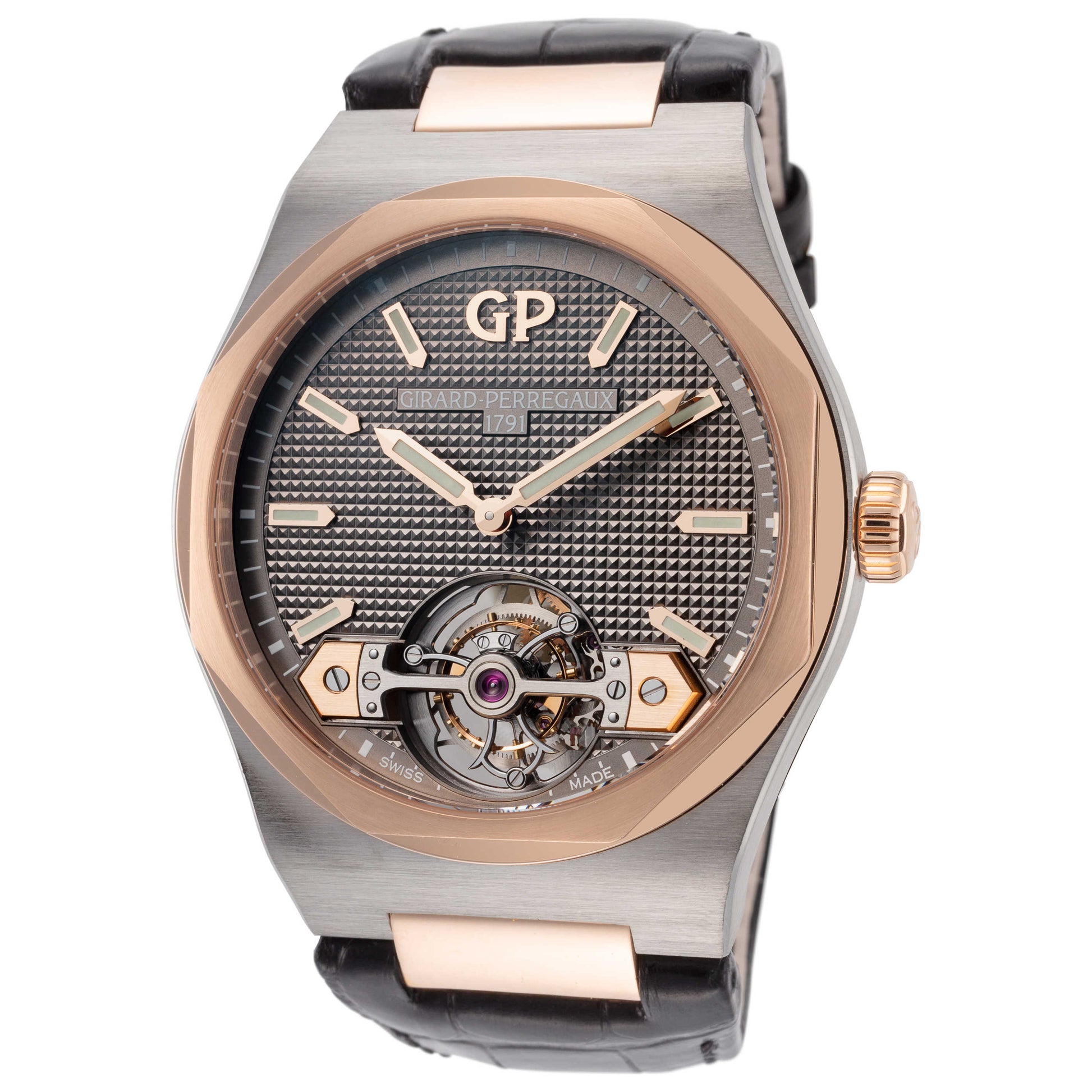 Front view of Girard-Perregaux Laureato Men's Automatic Watch 99105-26-231-BB6A