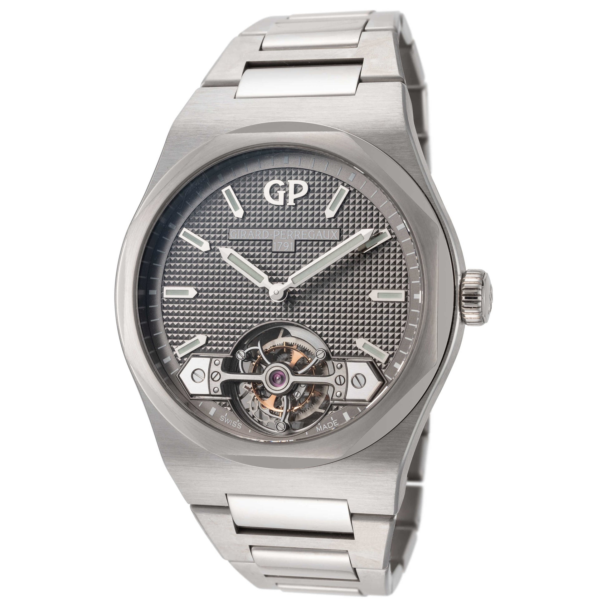 Front view of Girard-Perregaux Laureato Men's Automatic Watch 99105-41-232-41A