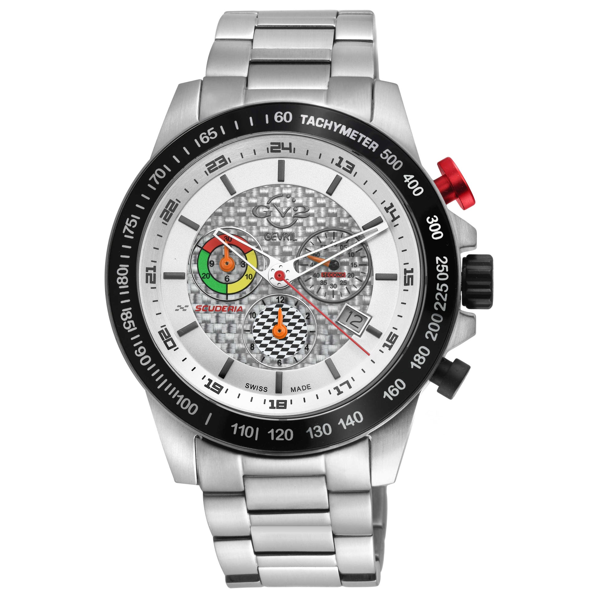 Front view of GV2 by Gevril Scuderia Men's Quartz Watch 9920B